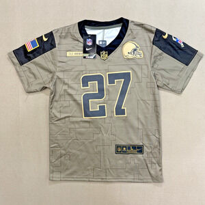 Nike Cleveland Browns Hunt #27 Camo Salute To Service Jersey NWT Youth Large